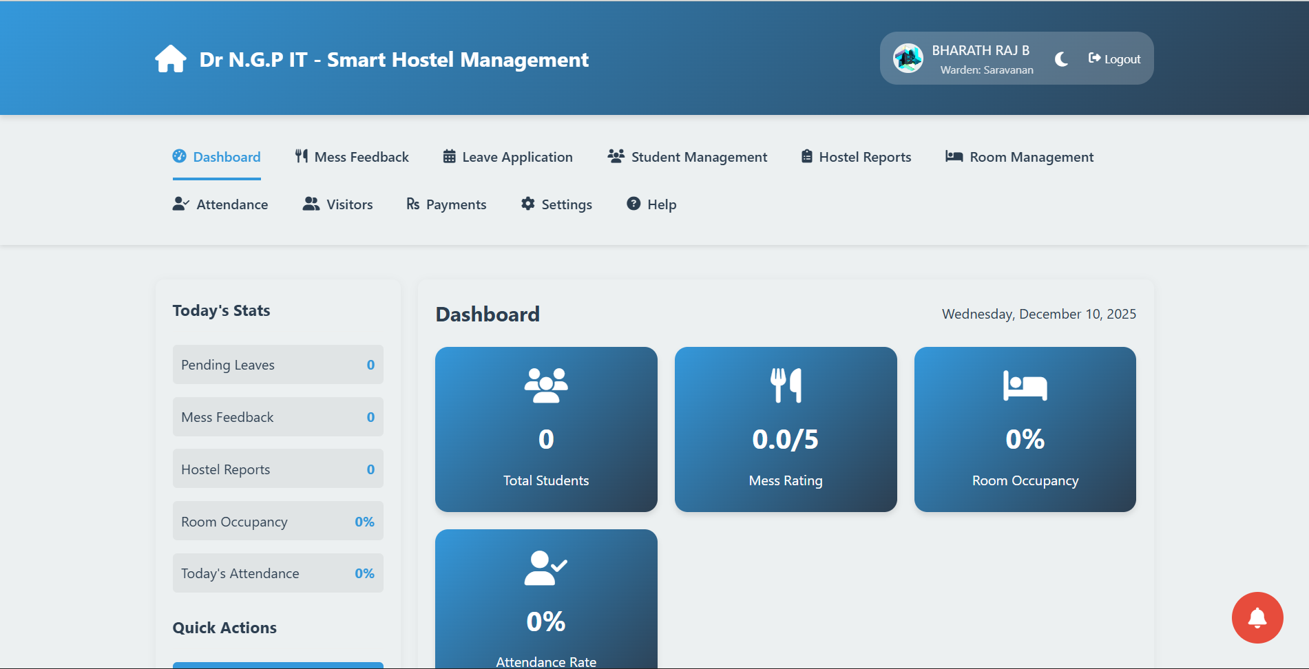 Hostel Management System Preview